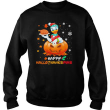 Load image into Gallery viewer, Daisy Duck Happy Hallothanksmas Halloween Thanksgiving Christmas T-Shirt, Ladies T-Shirt, LongSleeve, Sweatshirt, Hoodie 2D
