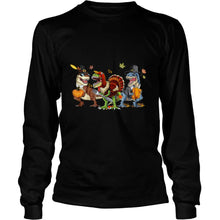 Load image into Gallery viewer, Dinosaur T rex Halloween T-Shirt, Ladies T-Shirt, LongSleeve, Sweatshirt, Hoodie 2D

