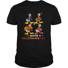 Load image into Gallery viewer, Donald Disney Halloween And Merry Christmas Happy Hallothanksmas 2020 T-Shirt, Ladies T-Shirt, LongSleeve, Sweatshirt, Hoodie 2D
