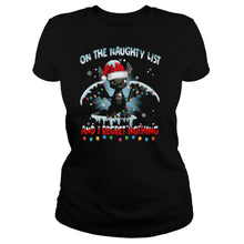 Load image into Gallery viewer, Dragon On The Naughty List And I Regret Nothing Christmas T-Shirt, Ladies T-Shirt, LongSleeve, Sweatshirt, Hoodie 2D
