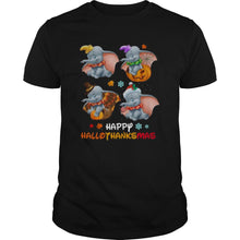 Load image into Gallery viewer, Dumbo Disney Halloween And Merry Christmas Happy Hallothanksmas  2020 T-Shirt, Ladies T-Shirt, LongSleeve, Sweatshirt, Hoodie 2D
