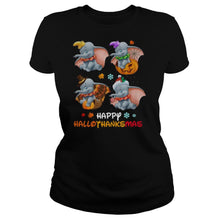 Load image into Gallery viewer, Dumbo Disney Halloween And Merry Christmas Happy Hallothanksmas  2020 T-Shirt, Ladies T-Shirt, LongSleeve, Sweatshirt, Hoodie 2D
