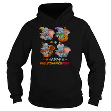 Load image into Gallery viewer, Dumbo Disney Halloween And Merry Christmas Happy Hallothanksmas  2020 T-Shirt, Ladies T-Shirt, LongSleeve, Sweatshirt, Hoodie 2D
