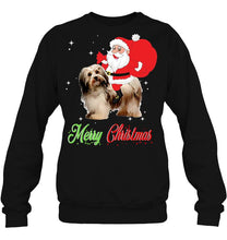 Load image into Gallery viewer, Merry Christmas Santa Claus Riding Havanese T-Shirt, Ladies T-Shirt, LongSleeve, Hoodie 2D
