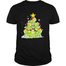 Load image into Gallery viewer, Frog Christmas Pine Tree T-Shirt, Ladies T-Shirt, LongSleeve, Sweatshirt, Hoodie 2D

