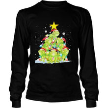Load image into Gallery viewer, Frog Christmas Pine Tree T-Shirt, Ladies T-Shirt, LongSleeve, Sweatshirt, Hoodie 2D
