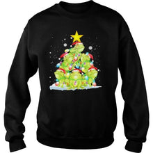 Load image into Gallery viewer, Frog Christmas Pine Tree T-Shirt, Ladies T-Shirt, LongSleeve, Sweatshirt, Hoodie 2D
