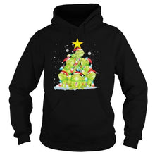 Load image into Gallery viewer, Frog Christmas Pine Tree T-Shirt, Ladies T-Shirt, LongSleeve, Sweatshirt, Hoodie 2D
