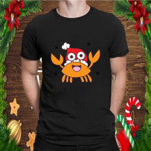 Load image into Gallery viewer, Funny Seacrab Christmas Crab With Santa Hat Crab Christmas   T-Shirt, Ladies T-Shirt, LongSleeve, Sweatshirt, Hoodie 2D
