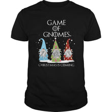 Load image into Gallery viewer, Game Of Gnomes Christmas Is Coming Three Gnomes Xmas T-Shirt, Ladies T-Shirt, LongSleeve, Sweatshirt, Hoodie 2D
