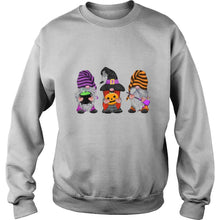Load image into Gallery viewer, Gnomes Autumn Pumpkin Fall Halloween T-Shirt, Ladies T-Shirt, LongSleeve, Sweatshirt, Hoodie 2D
