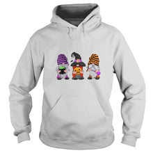 Load image into Gallery viewer, Gnomes Autumn Pumpkin Fall Halloween T-Shirt, Ladies T-Shirt, LongSleeve, Sweatshirt, Hoodie 2D
