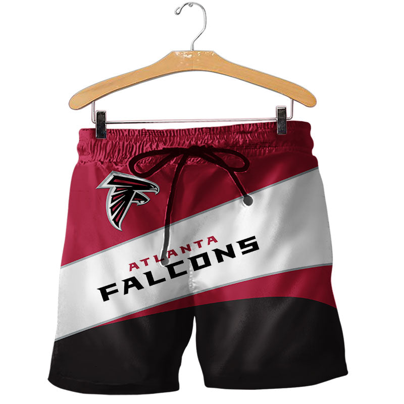 2020 Atlanta Falcons Shorts Gym Fitness Running For Summer Men's Cool Sport Short Pants 3D Swim Trunks