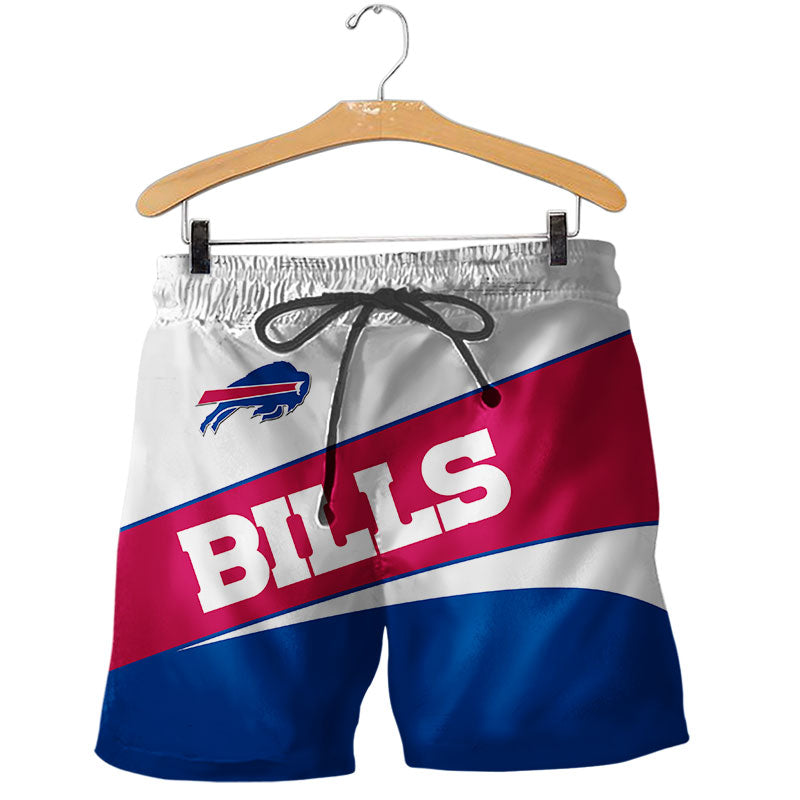 2020 Buffalo Bills Shorts Gym Fitness Running For Summer Men's Cool Sport Short Pants 3D Swim Trunks