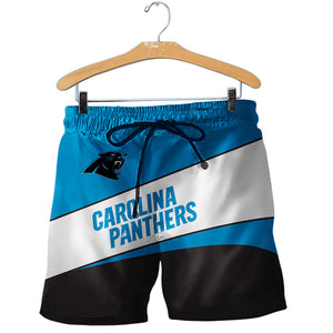 2020 Carolina Panthers Shorts Gym Fitness Running For Summer Men's Cool Sport Short Pants 3D Swim Trunks