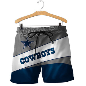 2020 Dallas Cowboys Shorts Gym Fitness Running For Summer Men's Cool Sport Short Pants 3D Swim Trunks