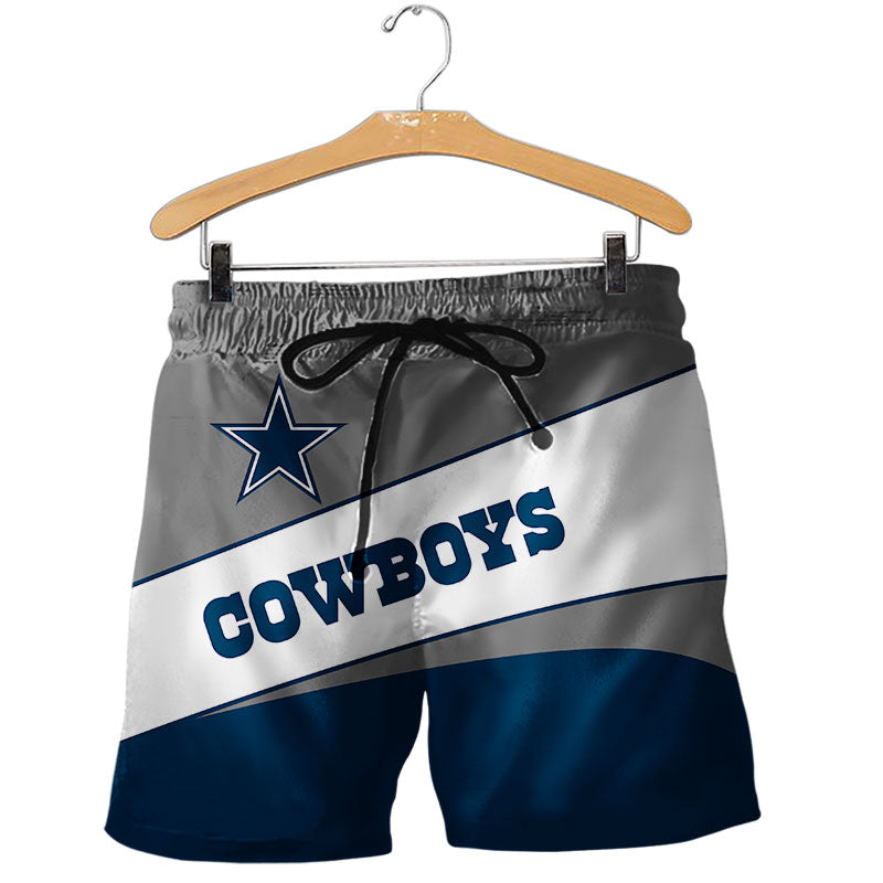 2020 Dallas Cowboys Shorts Gym Fitness Running For Summer Men's Cool Sport Short Pants 3D Swim Trunks