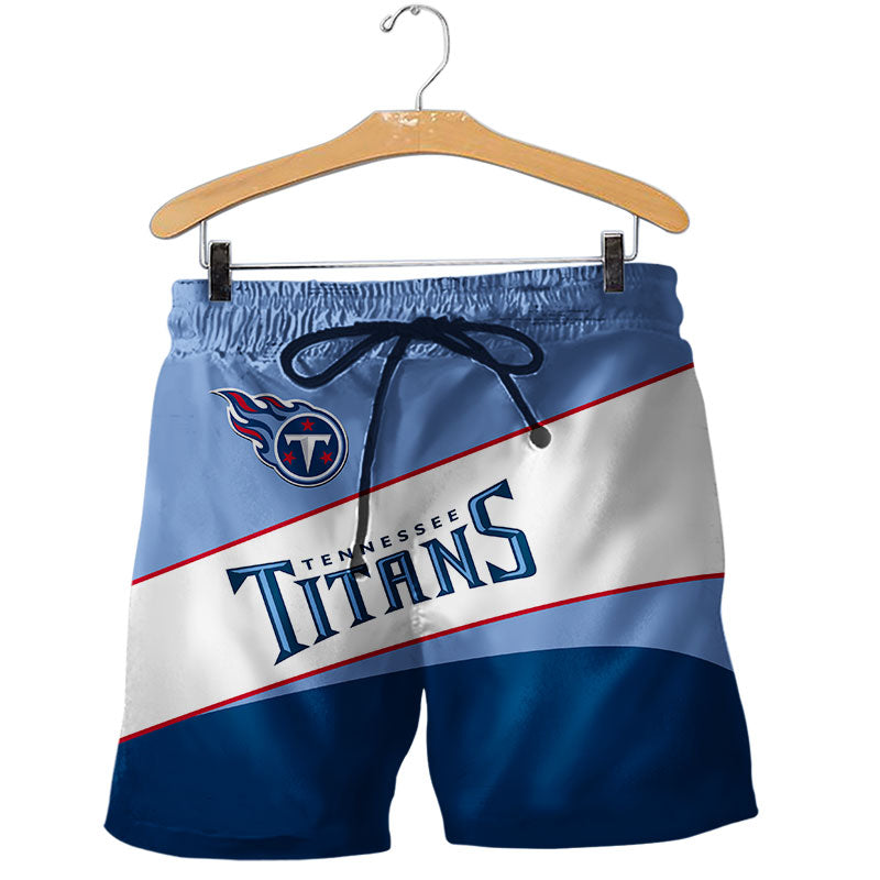 2020 Tennessee Titans Shorts Gym Fitness Running For Summer Men's Cool Sport Short Pants 3D Swim Trunks