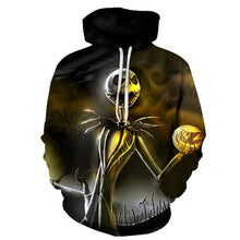 Load image into Gallery viewer, Mens Halloween Nightmare Before Christmas 3D Printed Skull Sports Printing Pattern Hooded
