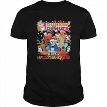 Load image into Gallery viewer, Dumkin Donuts Halloween Horror Characters Dutch Bros Happy Hallothanksmas Halloween Thanksgiving Christmas T-Shirt, Ladies T-Shirt, LongSleeve, Sweatshirt, Hoodie 2D
