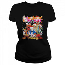 Load image into Gallery viewer, Dumkin Donuts Halloween Horror Characters Dutch Bros Happy Hallothanksmas Halloween Thanksgiving Christmas T-Shirt, Ladies T-Shirt, LongSleeve, Sweatshirt, Hoodie 2D
