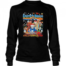 Load image into Gallery viewer, Halloween Horror Characters Dutch Bros Happy Hallothanksmas Halloween Thanksgiving Christmas T-Shirt, Ladies T-Shirt, LongSleeve, Sweatshirt, Hoodie 2D
