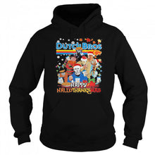 Load image into Gallery viewer, Halloween Horror Characters Dutch Bros Happy Hallothanksmas Halloween Thanksgiving Christmas T-Shirt, Ladies T-Shirt, LongSleeve, Sweatshirt, Hoodie 2D
