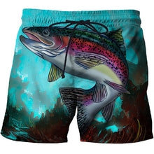 Load image into Gallery viewer, Mens Beach 3D Fish Shorts Gym Fitness Running For Summer Men's Cool Sport Short Pants 3D Swim Trunks
