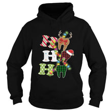 Load image into Gallery viewer, HO HO HO TEETH SANTA FUNNY CHRISTMAS GIFT FOR DENTIST T-Shirt, Ladies T-Shirt, LongSleeve, Sweatshirt, Hoodie 2D
