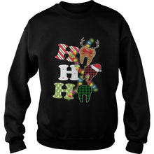 Load image into Gallery viewer, HO HO HO TEETH SANTA FUNNY CHRISTMAS GIFT FOR DENTIST T-Shirt, Ladies T-Shirt, LongSleeve, Sweatshirt, Hoodie 2D
