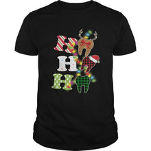 Load image into Gallery viewer, HO HO HO TEETH SANTA FUNNY CHRISTMAS GIFT FOR DENTIST T-Shirt, Ladies T-Shirt, LongSleeve, Sweatshirt, Hoodie 2D
