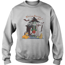 Load image into Gallery viewer, Horrus Porrus And Peppina Halloween  T-Shirt, Ladies T-Shirt, LongSleeve, Sweatshirt, Hoodie 2D
