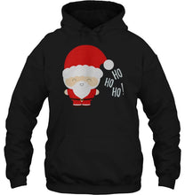 Load image into Gallery viewer, Cute Santa Claus Ho Ho Ho Christmas T-Shirt, Ladies T-Shirt, LongSleeve, Hoodie 2D
