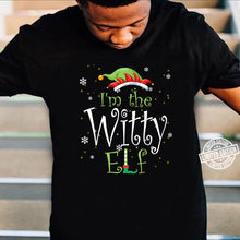 Load image into Gallery viewer, I’m The Witty Elf Christmas Idea Xmas Family T-Shirt, Ladies T-Shirt, Hoodie 2D
