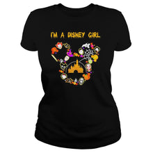 Load image into Gallery viewer, I’m A Disney Girl Mickey Mouse Happy Halloween T-Shirt, Ladies T-Shirt, LongSleeve, Sweatshirt, Hoodie 2D
