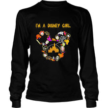 Load image into Gallery viewer, I’m A Disney Girl Mickey Mouse Happy Halloween T-Shirt, Ladies T-Shirt, LongSleeve, Sweatshirt, Hoodie 2D
