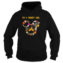 Load image into Gallery viewer, I’m A Disney Girl Mickey Mouse Happy Halloween T-Shirt, Ladies T-Shirt, LongSleeve, Sweatshirt, Hoodie 2D
