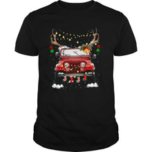 Load image into Gallery viewer, Jeep Light Christmas T-Shirt, Ladies T-Shirt, LongSleeve, Sweatshirt, Hoodie 2D
