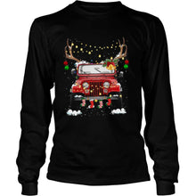 Load image into Gallery viewer, Jeep Light Christmas T-Shirt, Ladies T-Shirt, LongSleeve, Sweatshirt, Hoodie 2D

