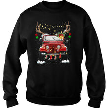 Load image into Gallery viewer, Jeep Light Christmas T-Shirt, Ladies T-Shirt, LongSleeve, Sweatshirt, Hoodie 2D
