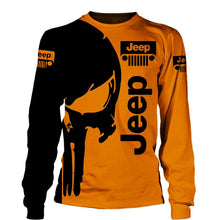 Load image into Gallery viewer, Jeep skull biker Suit 3D T-Shirt, 3D Polo T-Shirt, 3D Hoodie, 3D Zip Hoodie, 3D Sweatshirt, 3D Long Pants, 3D Short Pants
