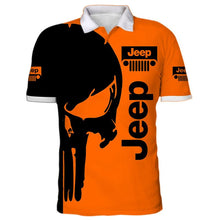 Load image into Gallery viewer, Jeep skull biker Suit 3D T-Shirt, 3D Polo T-Shirt, 3D Hoodie, 3D Zip Hoodie, 3D Sweatshirt, 3D Long Pants, 3D Short Pants
