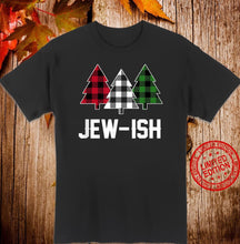 Load image into Gallery viewer, Jewish shirt Challah merry christmas tree Jewish Hanukkah T-Shirt, Ladies T-Shirt 2D
