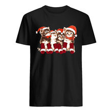 Load image into Gallery viewer, Kittens With Santa Hats Funny Christmas Cat Meme T-Shirt, Ladies T-Shirt, LongSleeve, Sweatshirt, Hoodie 2D

