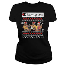 Load image into Gallery viewer, Kobe Bryant Lebron James Michael Jordan Champions christmas ugly T-Shirt, Ladies T-Shirt, LongSleeve, Sweatshirt, Hoodie 2D
