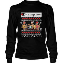 Load image into Gallery viewer, Kobe Bryant Lebron James Michael Jordan Champions christmas ugly T-Shirt, Ladies T-Shirt, LongSleeve, Sweatshirt, Hoodie 2D
