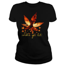 Load image into Gallery viewer, Let’s Get Lit Weed Halloween T-Shirt, Ladies T-Shirt, LongSleeve, Sweatshirt, Hoodie 2D
