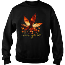 Load image into Gallery viewer, Let’s Get Lit Weed Halloween T-Shirt, Ladies T-Shirt, LongSleeve, Sweatshirt, Hoodie 2D
