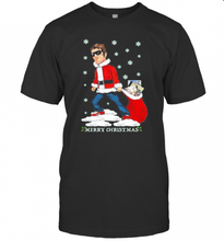 Load image into Gallery viewer, Liam Gallagher Merry Christmas T-Shirt, Ladies T-Shirt, LongSleeve, Sweatshirt, Hoodie 2D
