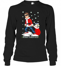 Load image into Gallery viewer, Liam Gallagher Merry Christmas T-Shirt, Ladies T-Shirt, LongSleeve, Sweatshirt, Hoodie 2D
